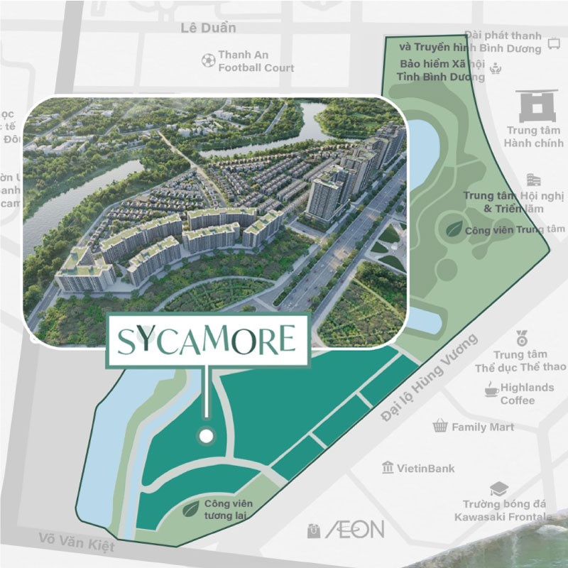Orchard Collection sở hữu vị trí kim cương trong khu Sycamore